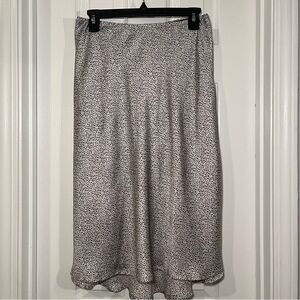 Black and White Midi Skirt